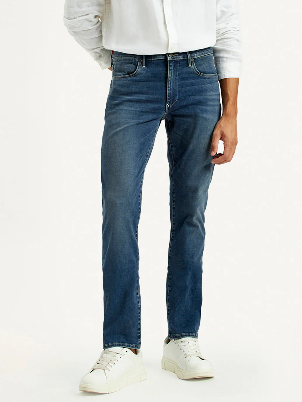 Men's Redloop 511 Dark Indigo Slim Fit Innovation Stretch Jeans - Image 2