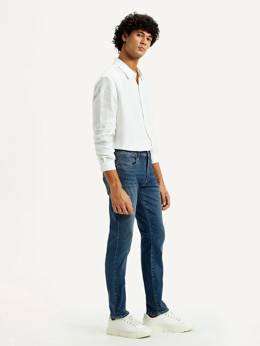 Men's Redloop 511 Dark Indigo Slim Fit Innovation Stretch Jeans - Image 6