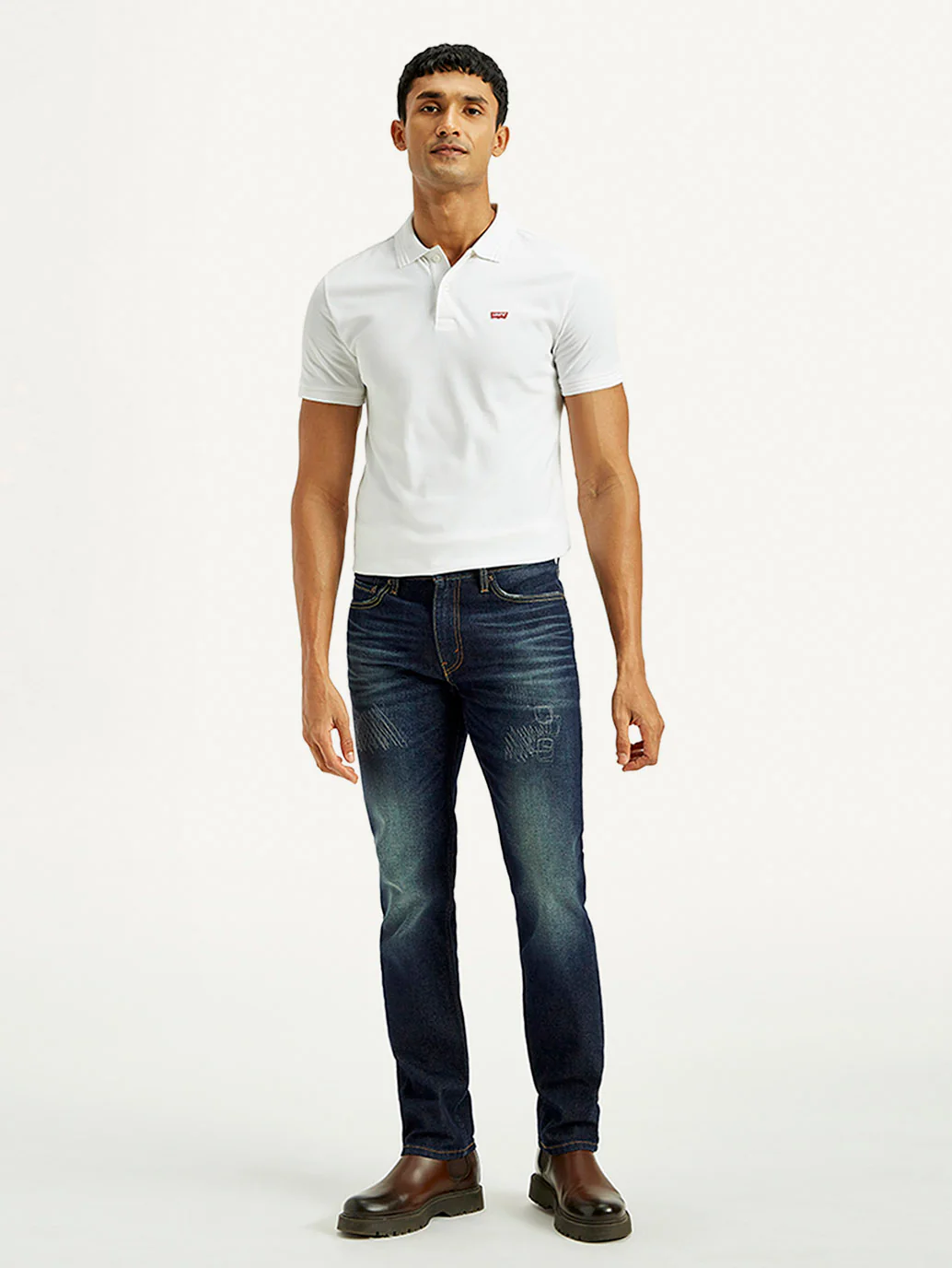 Men's Tinted 511 Dark Indigo Slim Fit Mid Rise Jeans - Image 3