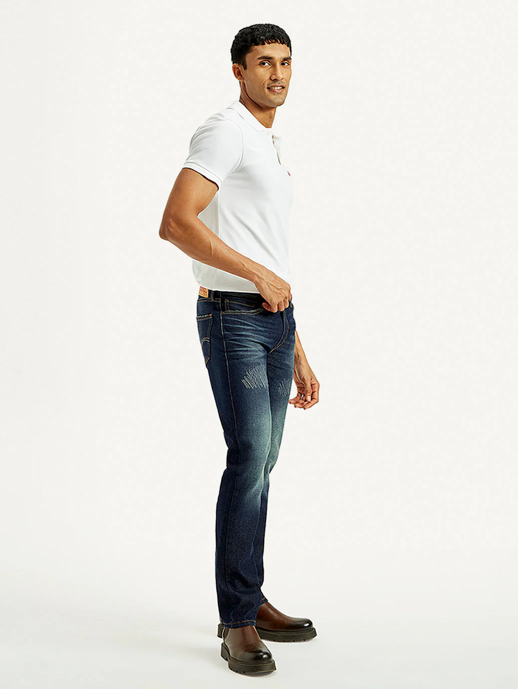 Men's Tinted 511 Dark Indigo Slim Fit Mid Rise Jeans - Image 8