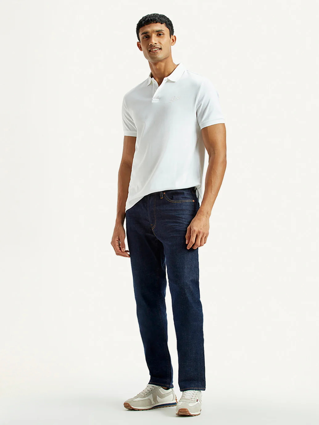 Men's 511 Dark Indigo Slim Fit Mid Rise Selvedge Jeans - Image 3