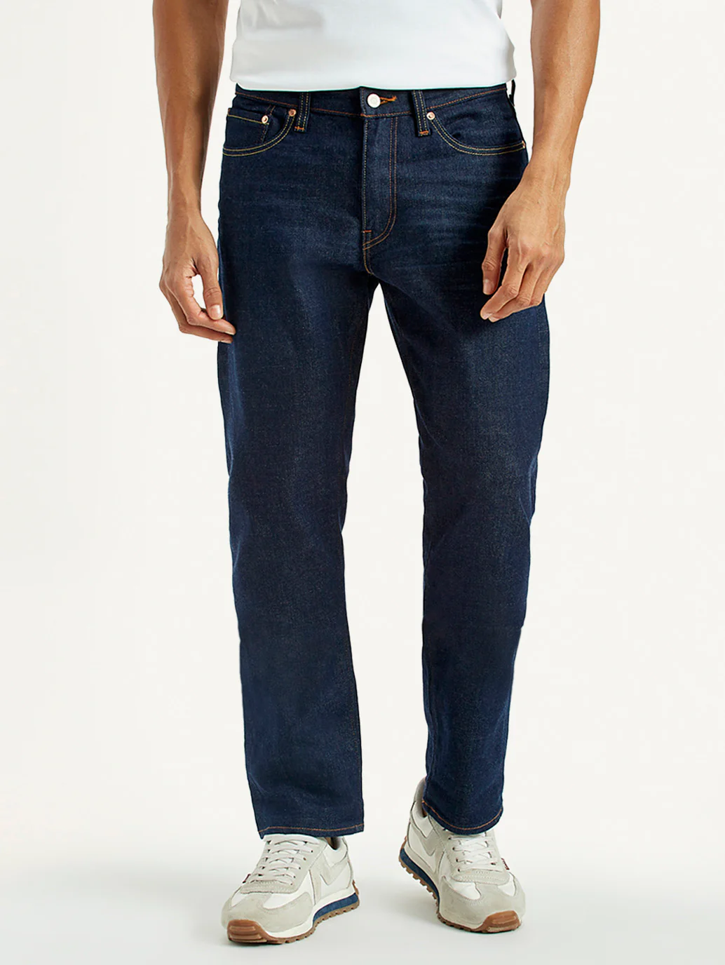 Men's 511 Dark Indigo Slim Fit Mid Rise Selvedge Jeans - Image 7