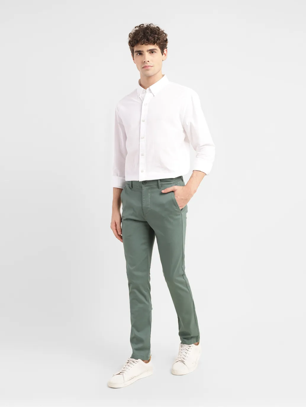 Men's 511 Green Slim Fit Chinos - Image 9