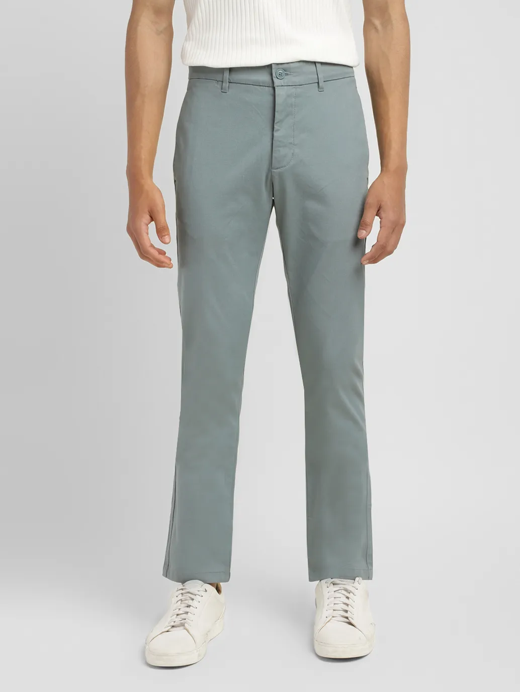 Men's 511 Light Grey Slim Fit Chinos - Image 2
