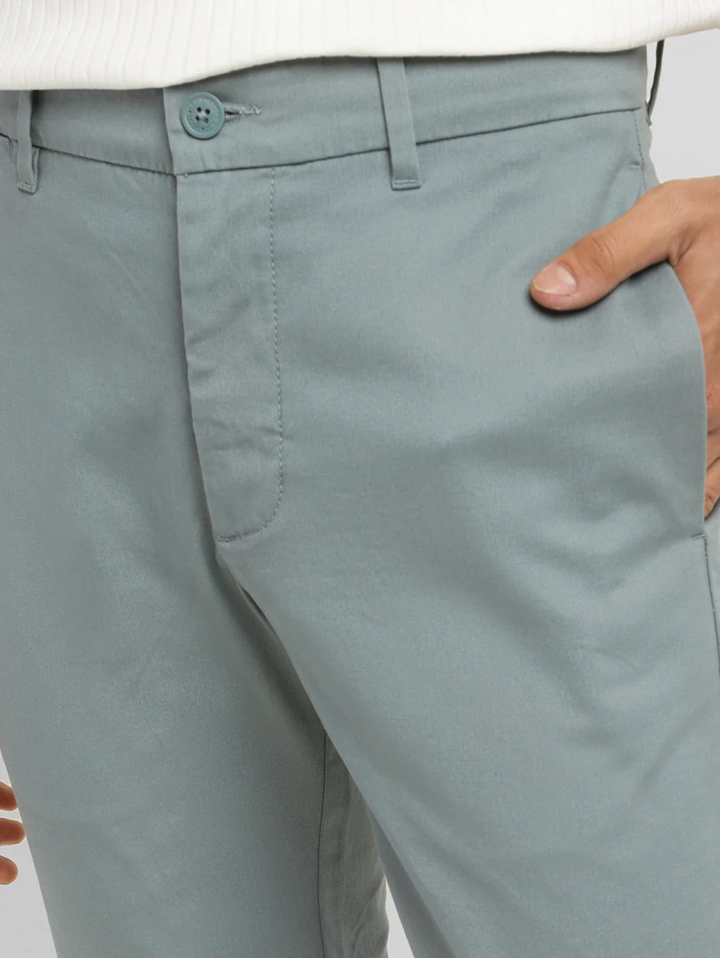 Men's 511 Light Grey Slim Fit Chinos - Image 7