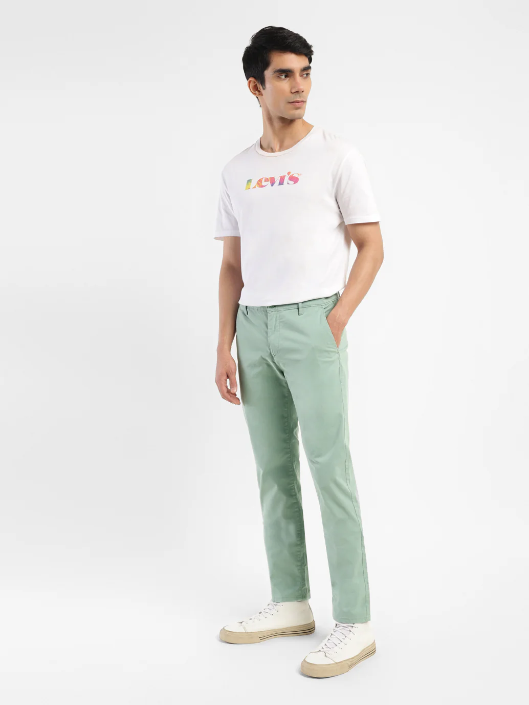 Men's 511 Green Slim Fit Chinos - Image 11