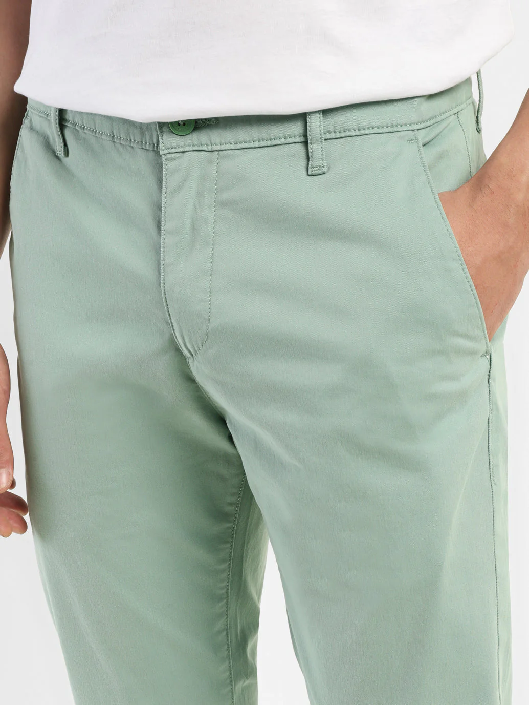 Men's 511 Green Slim Fit Chinos - Image 7