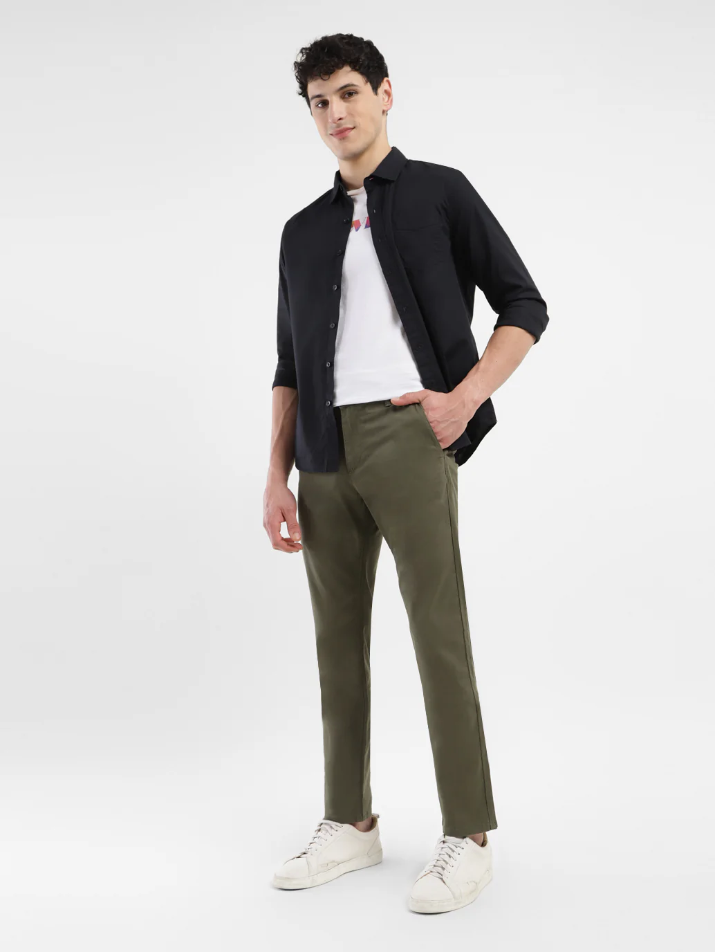 Men's 511 Green Slim Fit Chinos - Image 11