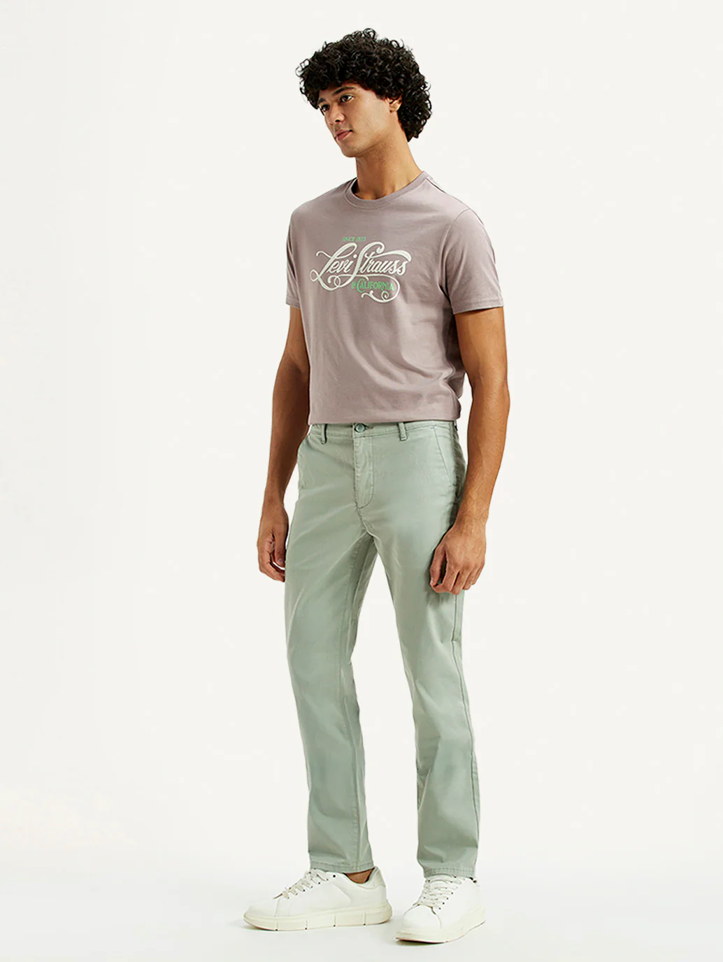 Men's 511 Green Slim Fit Mid Rise Chinos - Image 6