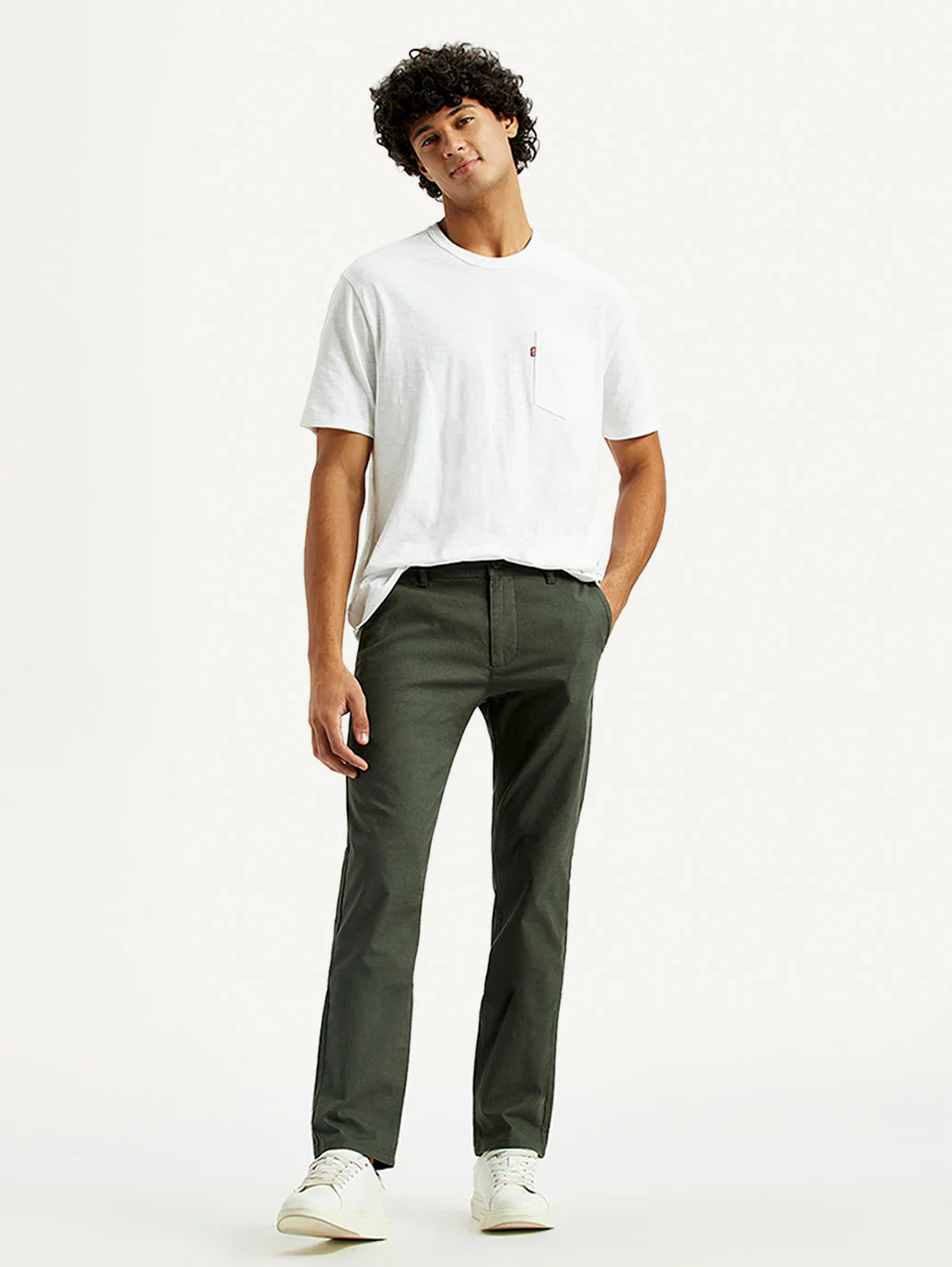 Men's 511 Green Slim Fit Mid Rise Chinos - Image 6