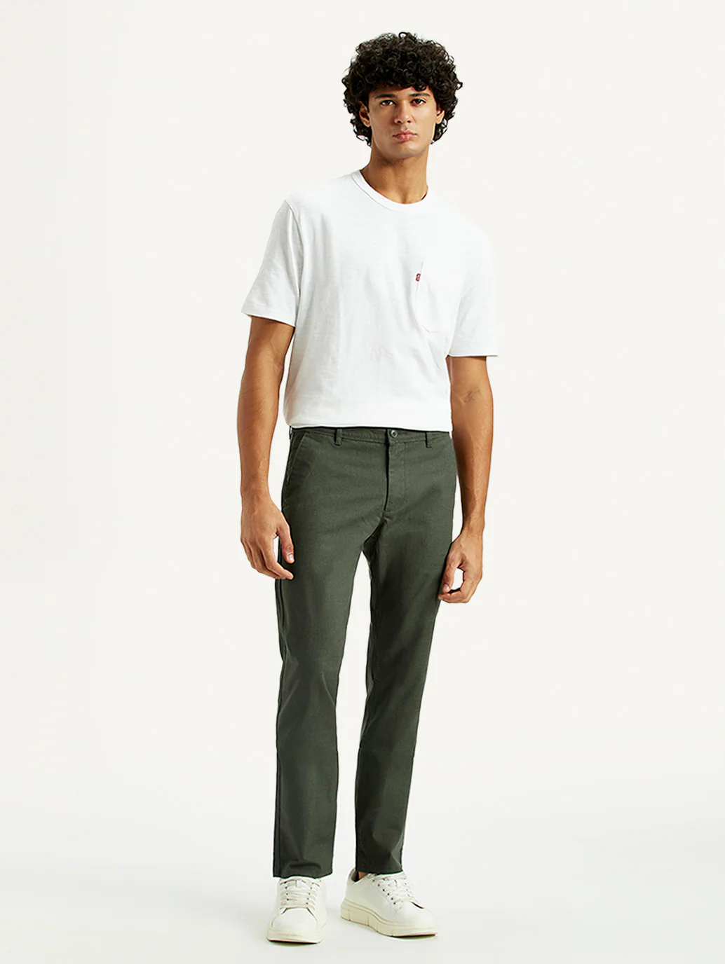Men's 511 Green Slim Fit Mid Rise Chinos - Image 7