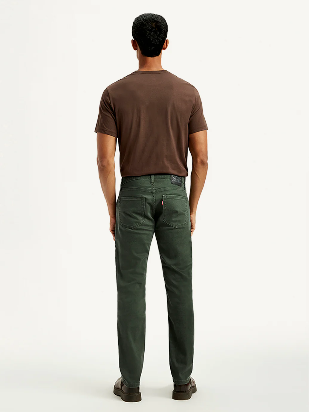 Men's 511 Dark Green Overdyed Slim Fit Mid Rise Jeans - Image 3