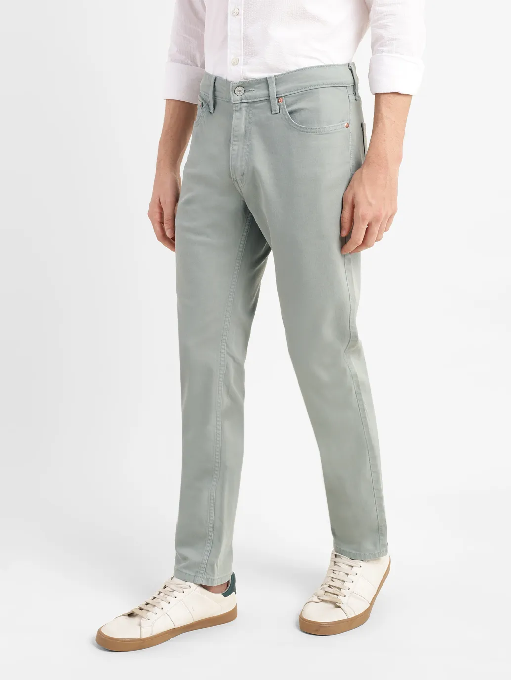 Men's 511 Grey Slim Fit Mid Rise Jeans - Image 5