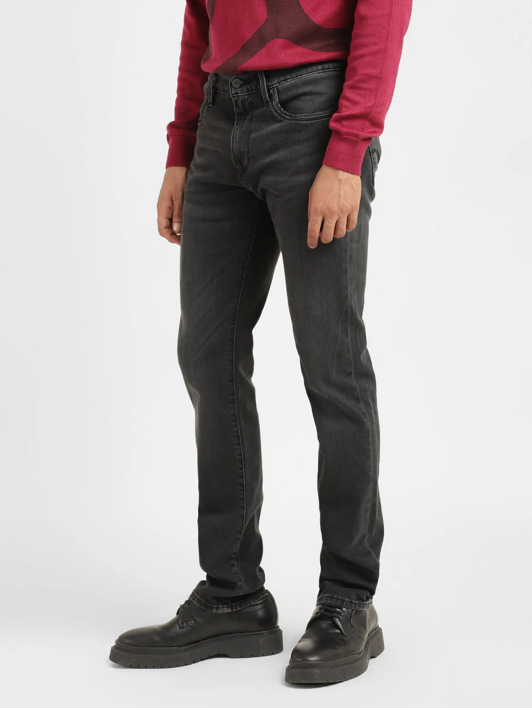 Men's Redloop 511 Grey Slim Fit Mid Rise Jeans - Image 5