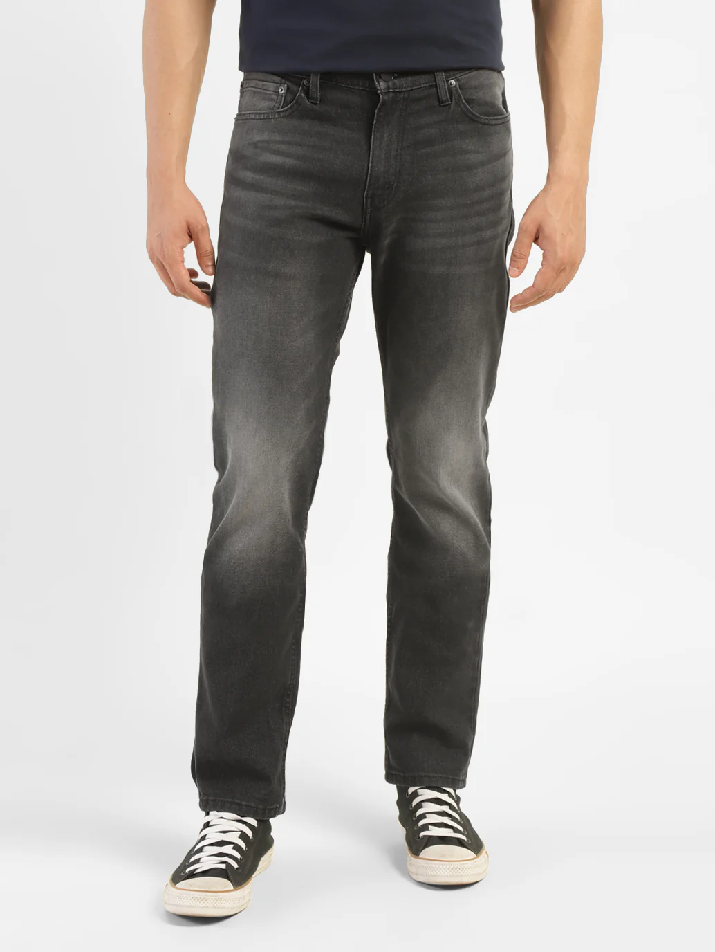 Men's 511 Grey Slim Fit Mid Rise Jeans - Image 2
