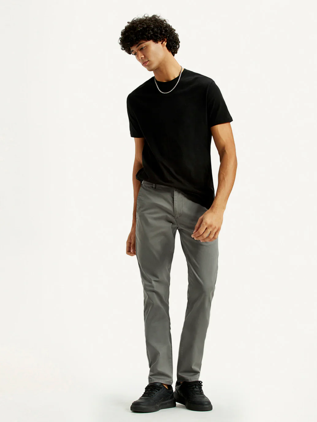 Men's 511 Grey Slim Fit Mid Rise Chinos - Image 7