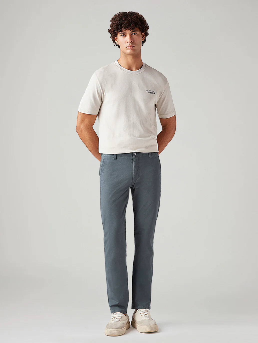 Men's 511 Grey Slim Fit Mid Rise Chinos - Image 2