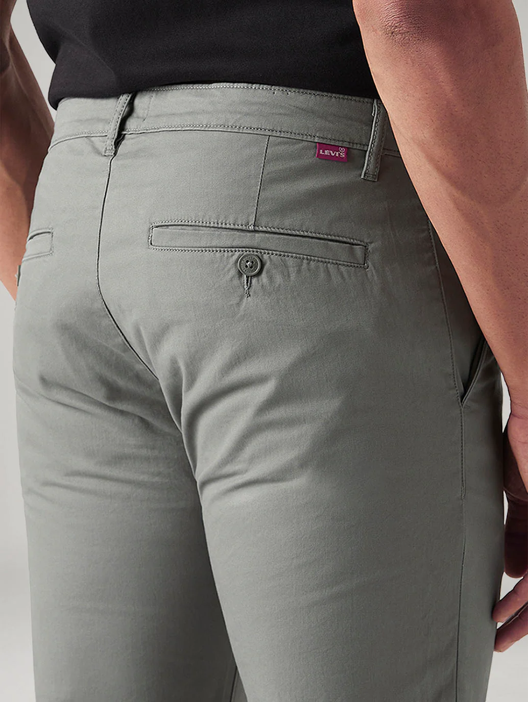 Men's 511 Grey Slim Fit Mid Rise Chinos - Image 6