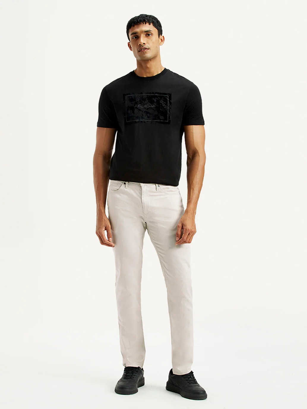Men's Redloop 511 Off White Slim Fit Mid Rise Jeans - Image 5