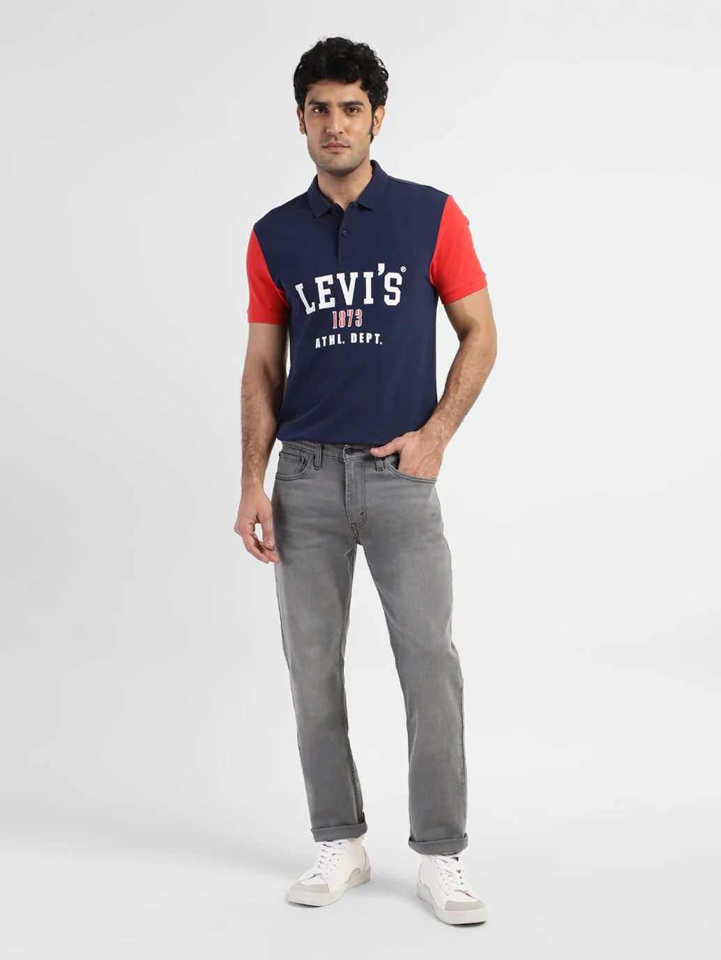 Men's 511 Grey Slim Fit Mid Rise Jeans - Image 6