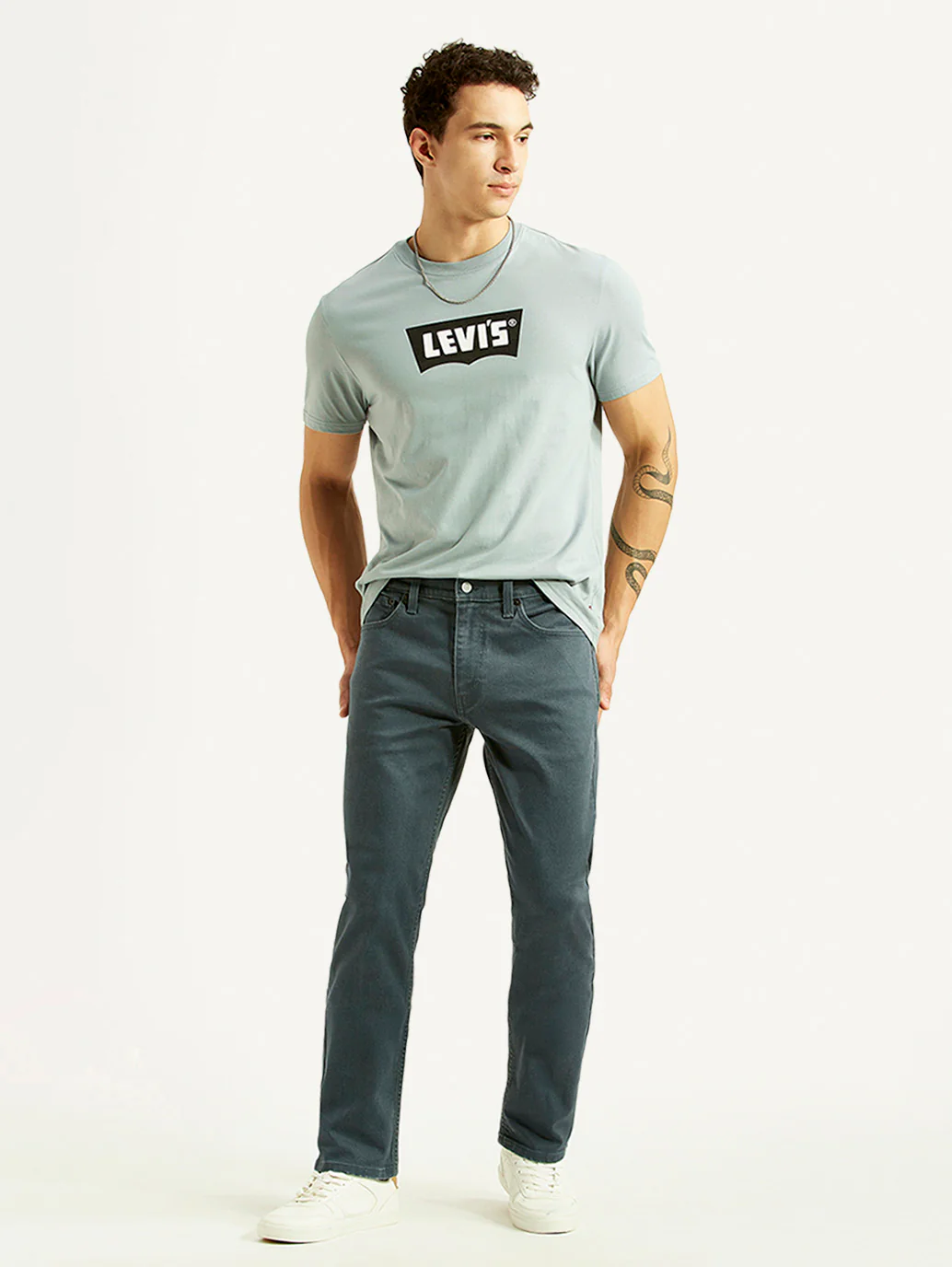 Men's 511 Blue Slim Fit Mid Rise Jeans