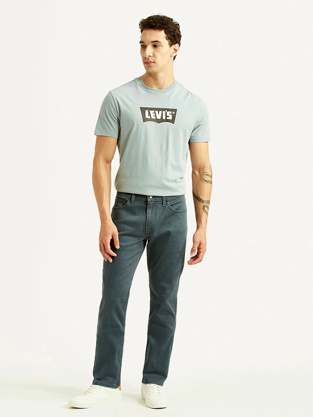 Men's 511 Blue Slim Fit Mid Rise Jeans - Image 2