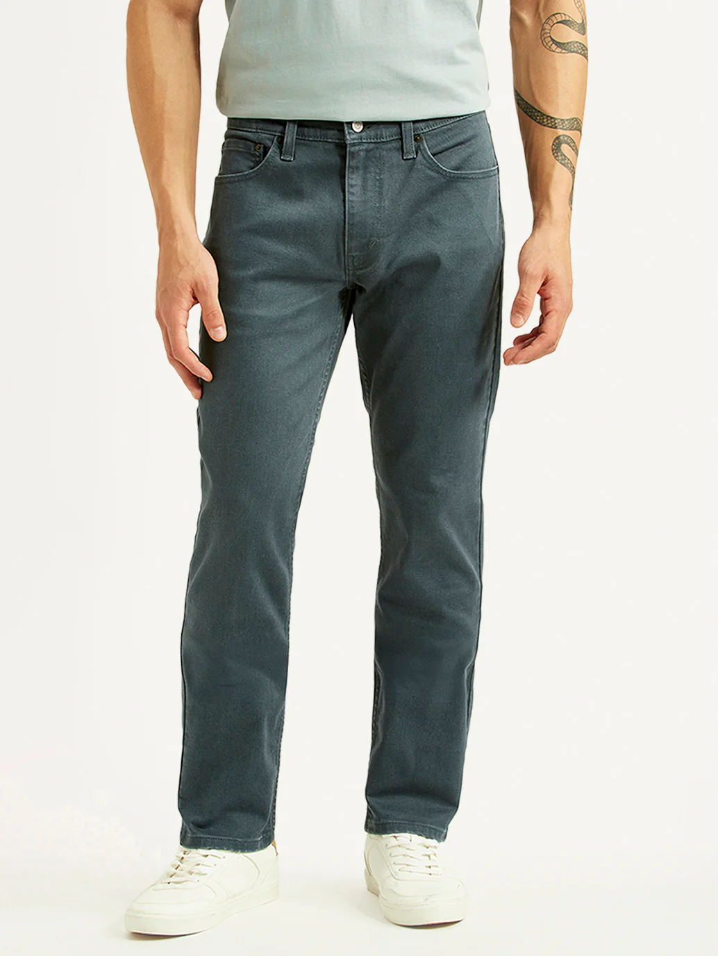 Men's 511 Blue Slim Fit Mid Rise Jeans - Image 5