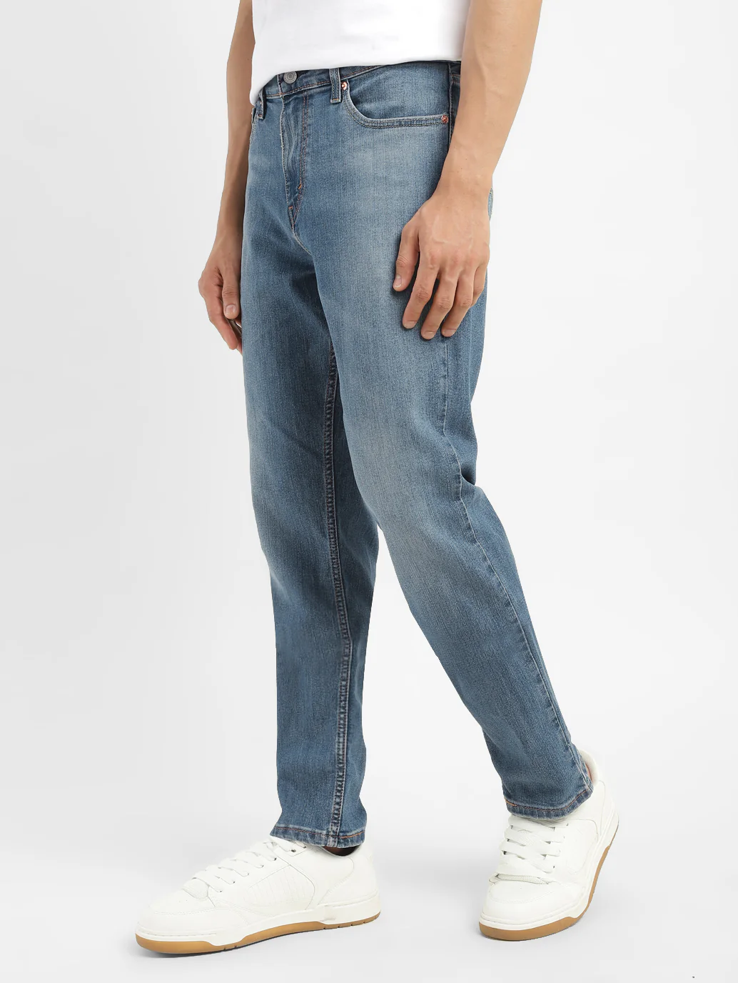 Men's 511 Blue Slim Fit Mid Rise Jeans - Image 3