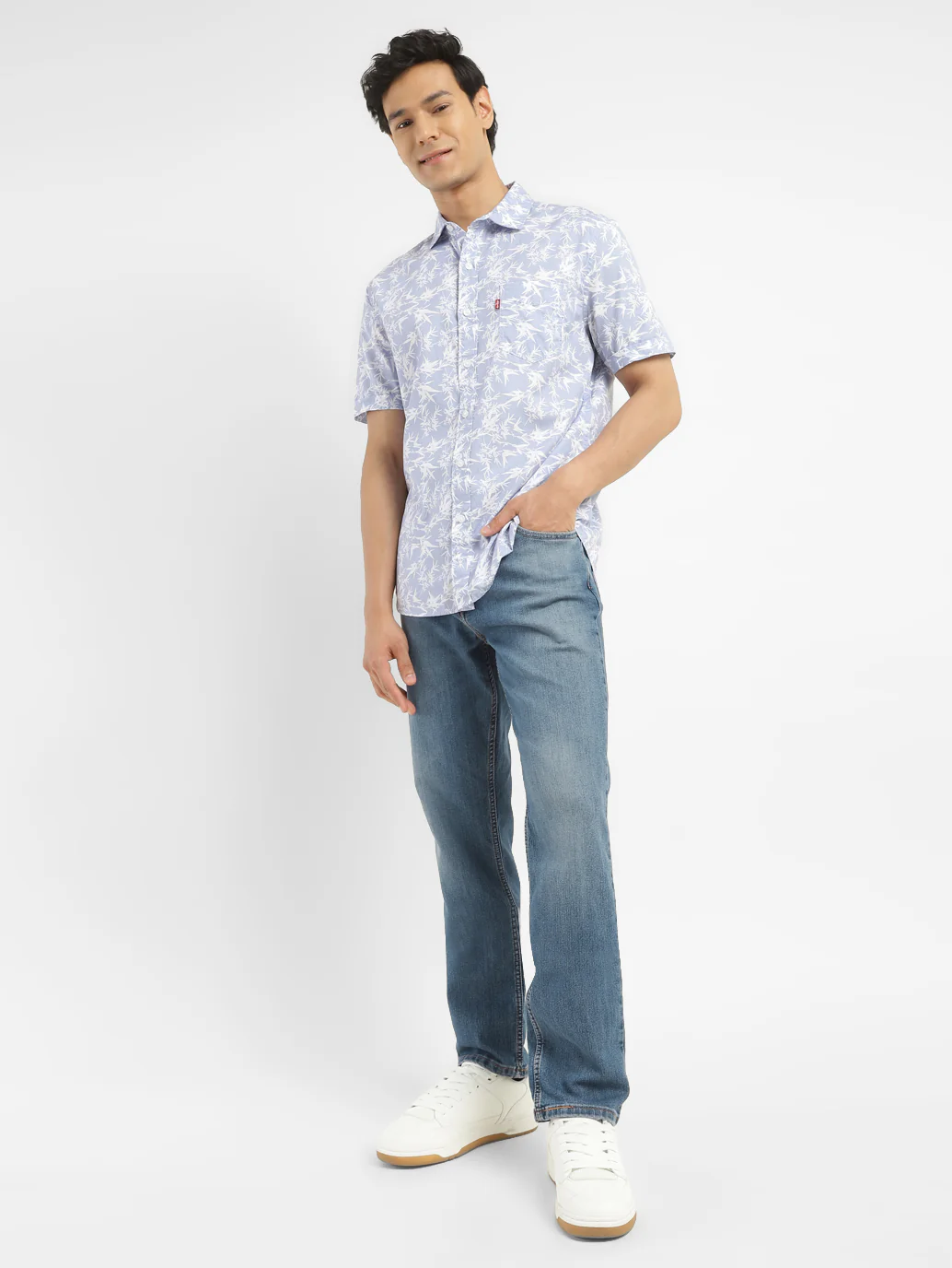 Men's 511 Blue Slim Fit Mid Rise Jeans - Image 7