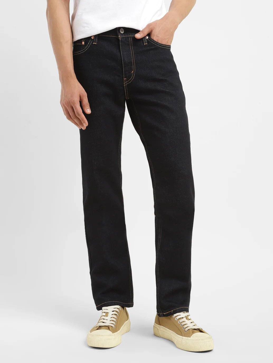 Men's 511 Blue Slim Fit Mid Rise Jeans - Image 3