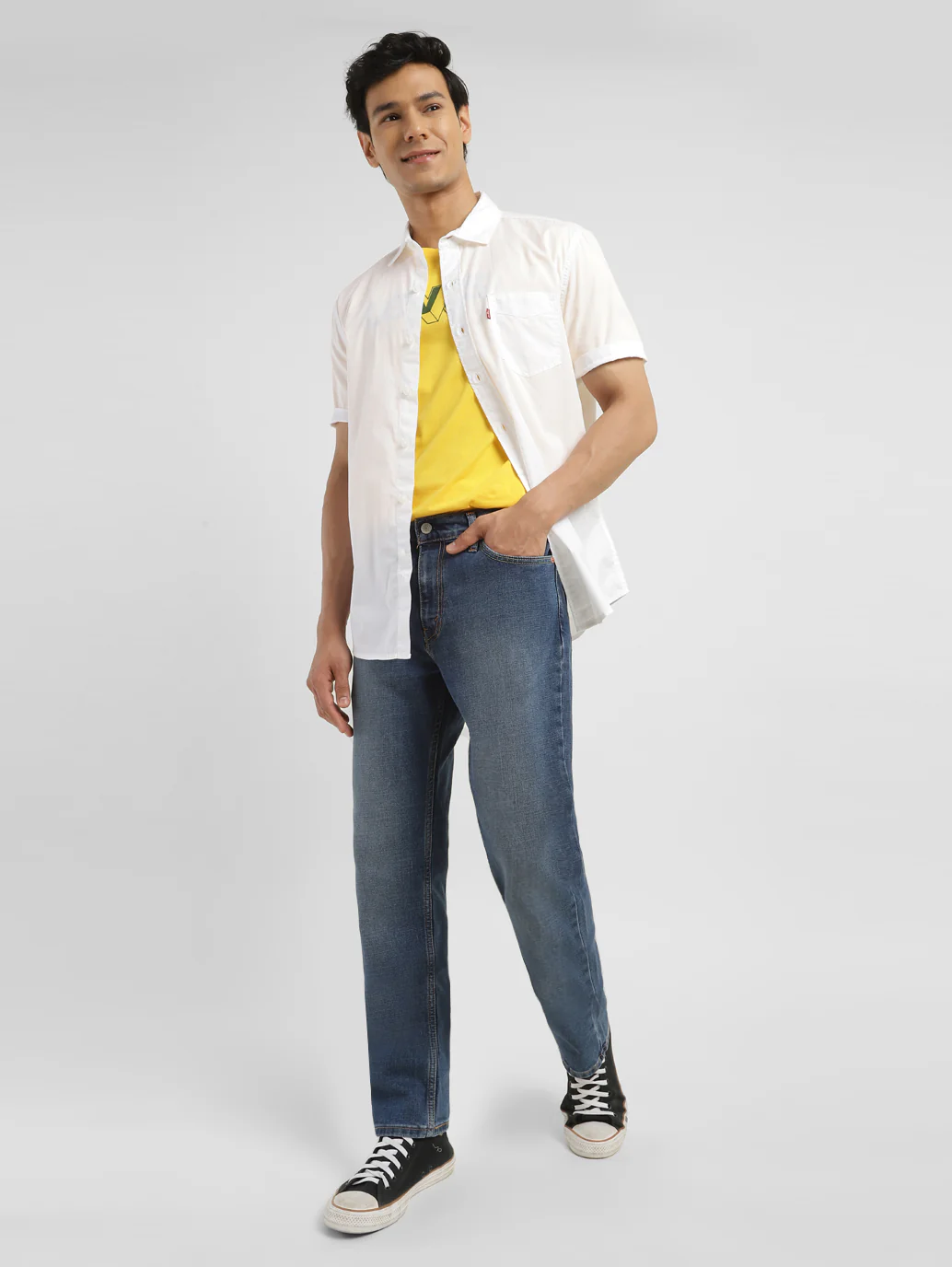 Men's 511 Blue Slim Fit Mid Rise Jeans