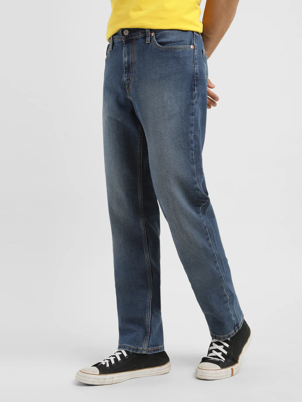 Men's 511 Blue Slim Fit Mid Rise Jeans - Image 3