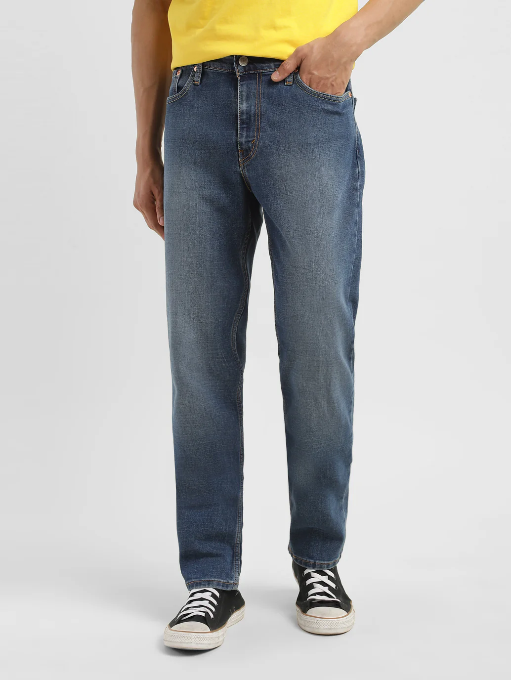 Men's 511 Blue Slim Fit Mid Rise Jeans - Image 8