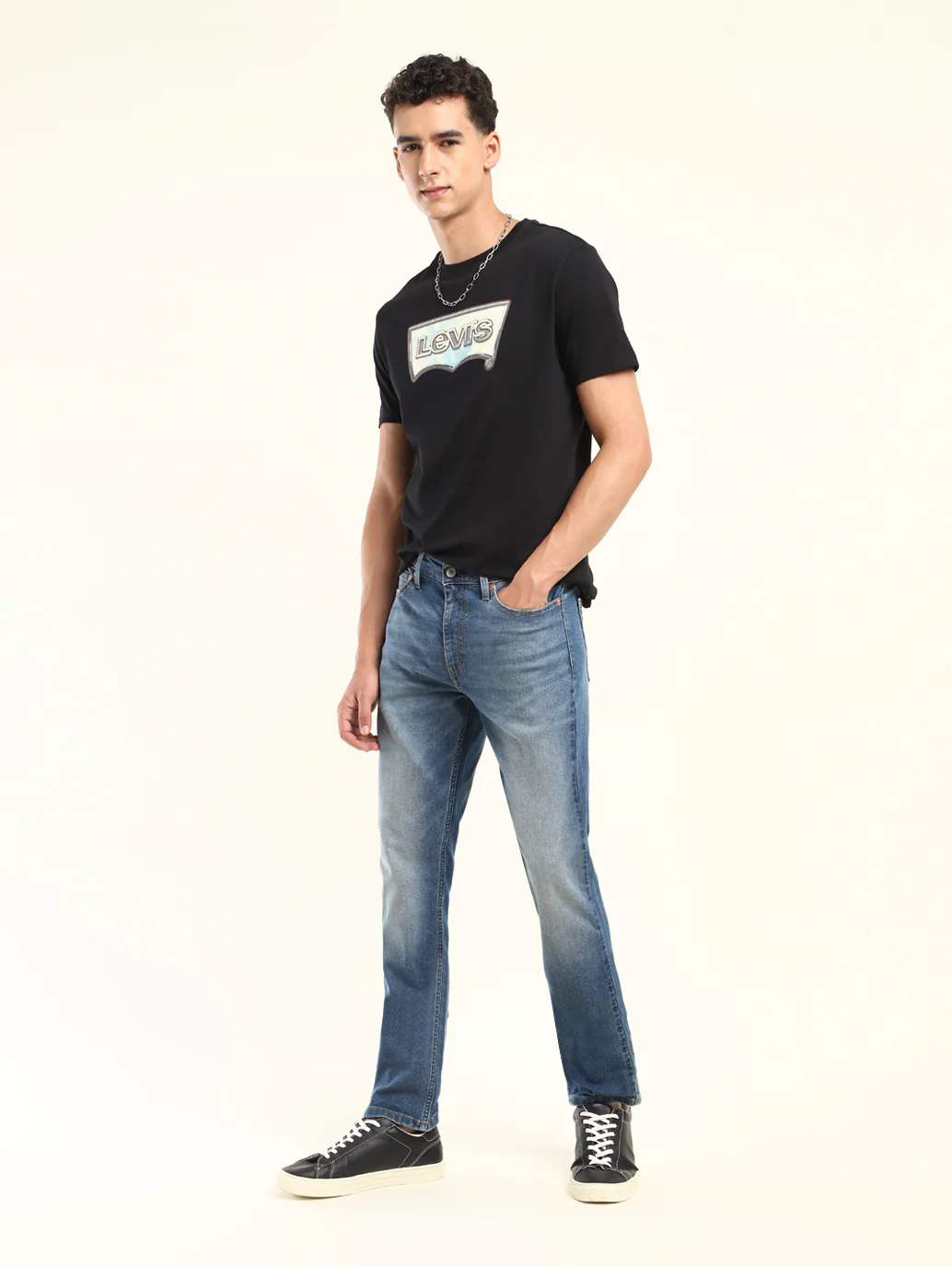 Men's 511 Blue Slim Fit Mid Rise Jeans