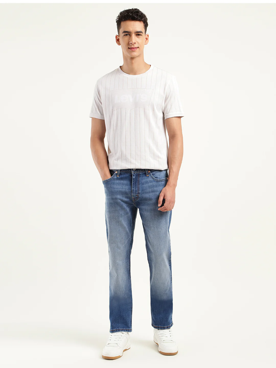 Men's 511 Blue Slim Fit Mid Rise Jeans - Image 2