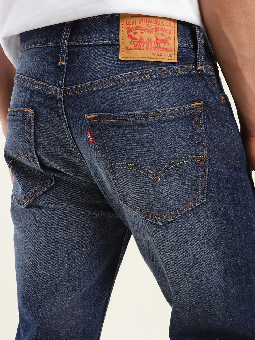 Men's 511 Blue Slim Fit Mid Rise Jeans - Image 3