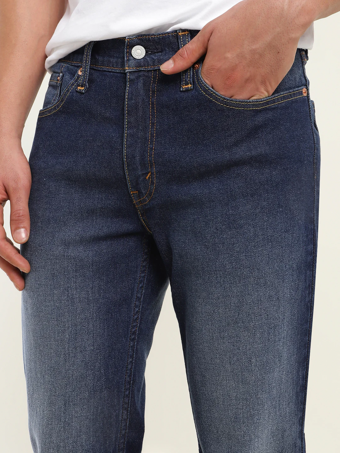 Men's 511 Blue Slim Fit Mid Rise Jeans - Image 5