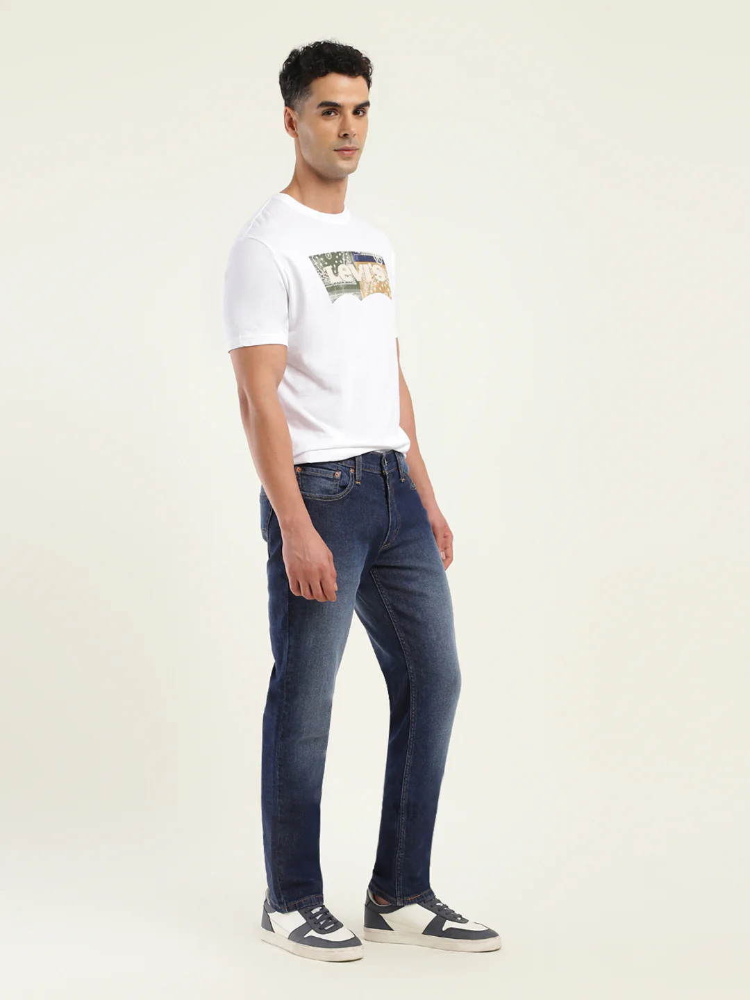 Men's 511 Blue Slim Fit Mid Rise Jeans - Image 6