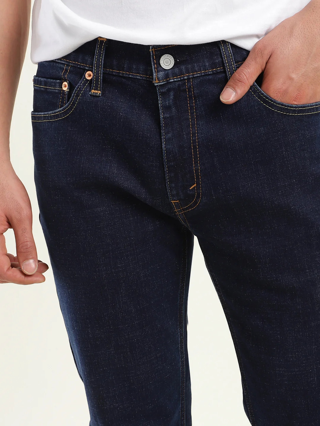Men's 511 Blue Slim Fit Mid Rise Jeans - Image 5