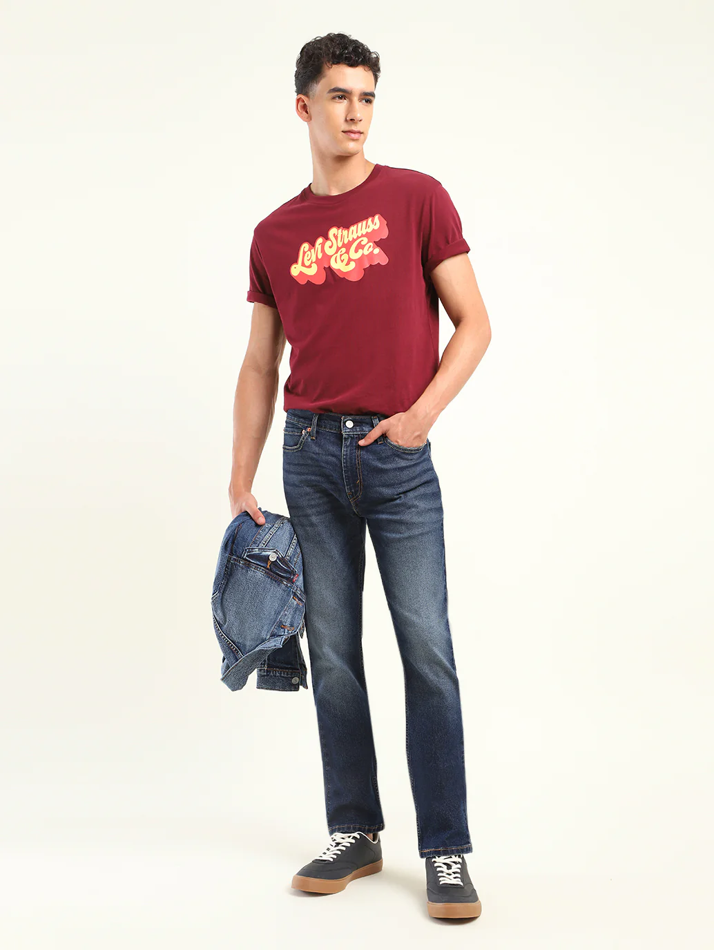 Men's 511 Blue Slim Fit Mid Rise Jeans
