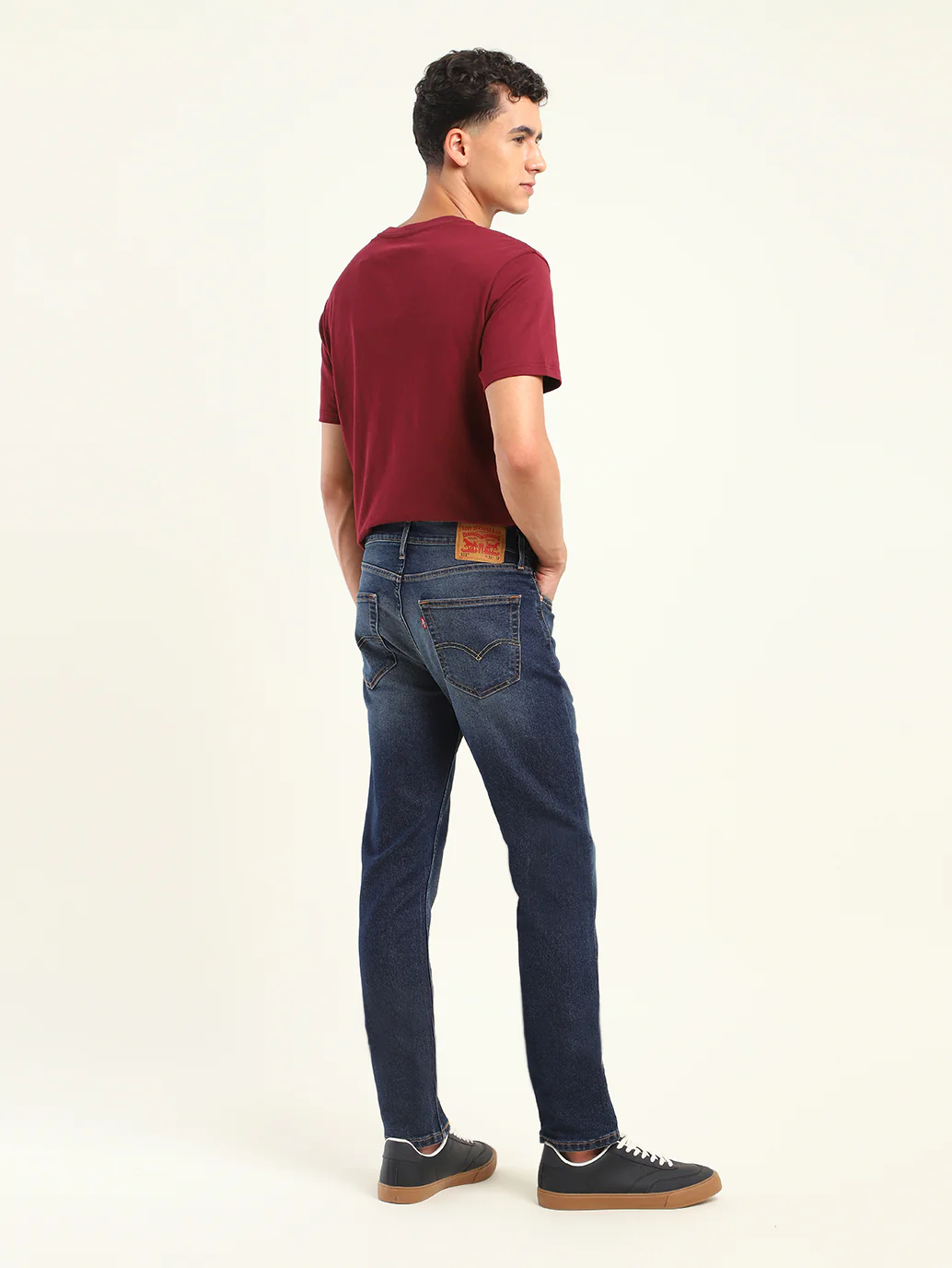 Men's 511 Blue Slim Fit Mid Rise Jeans - Image 3