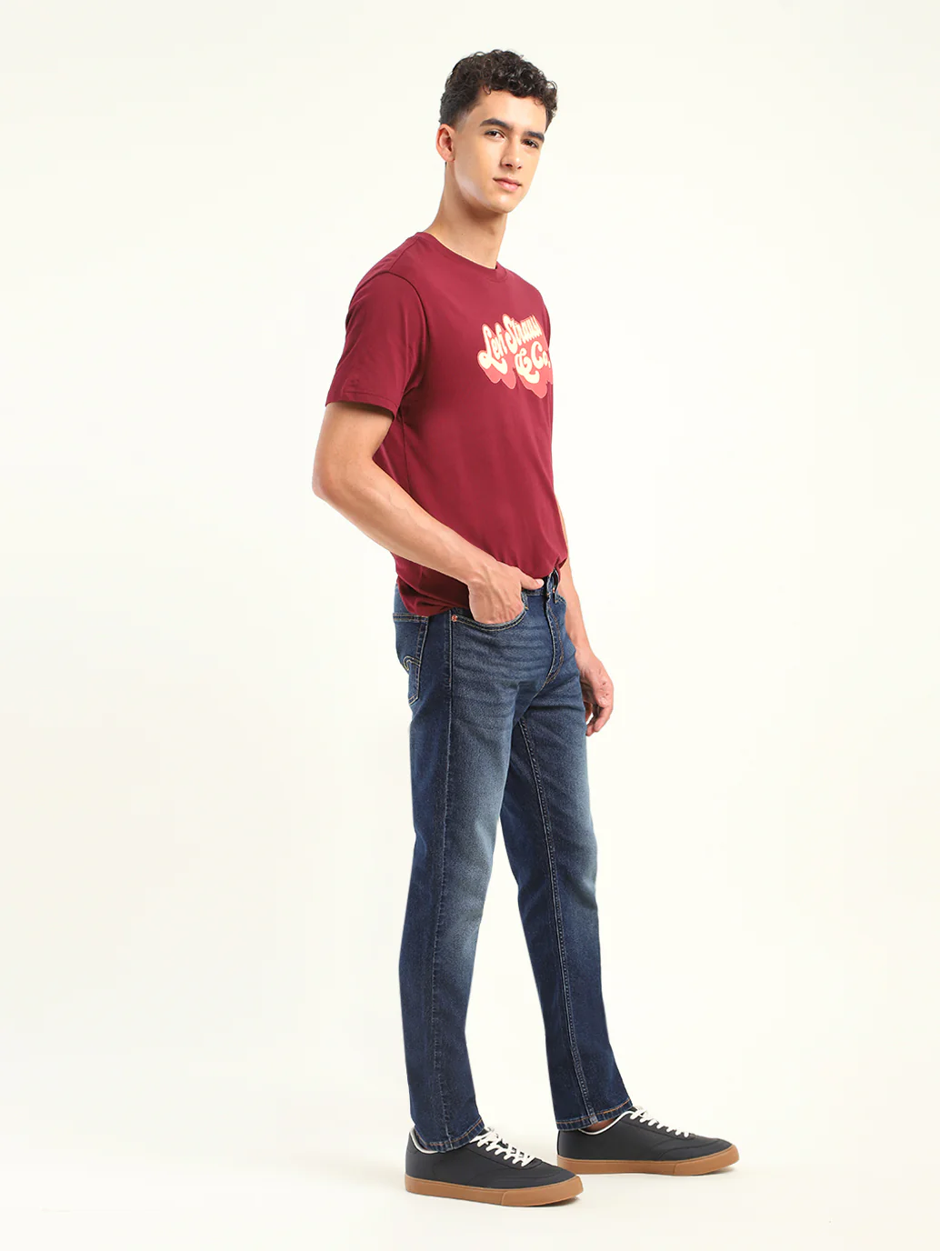 Men's 511 Blue Slim Fit Mid Rise Jeans - Image 7