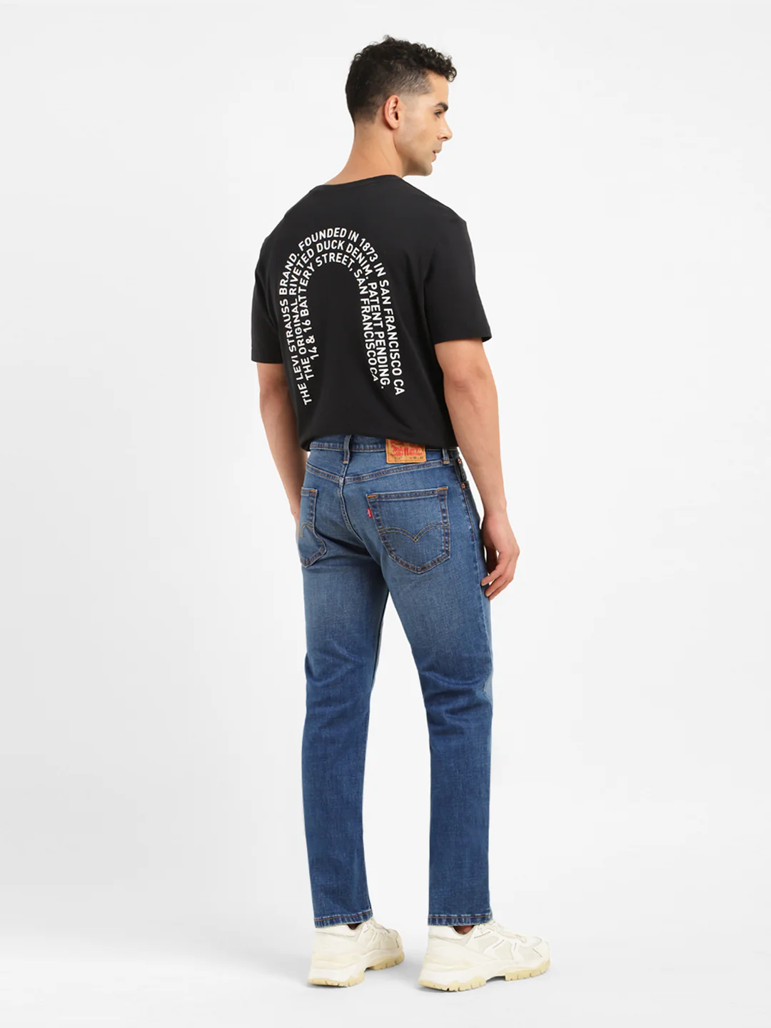 Men's 511 Blue Slim Fit Mid Rise Jeans - Image 3