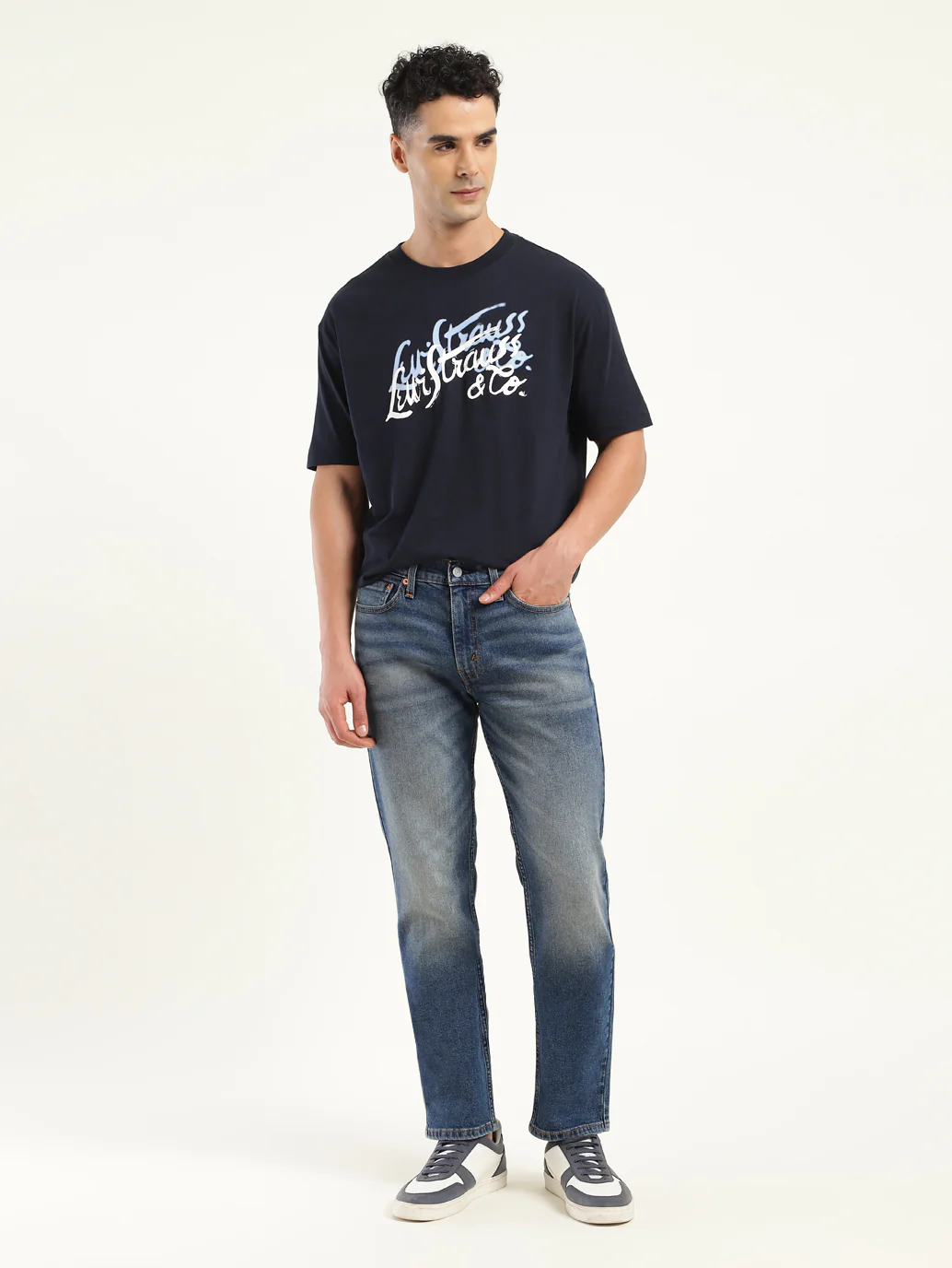 Men's 511 Blue Slim Fit Mid Rise Jeans