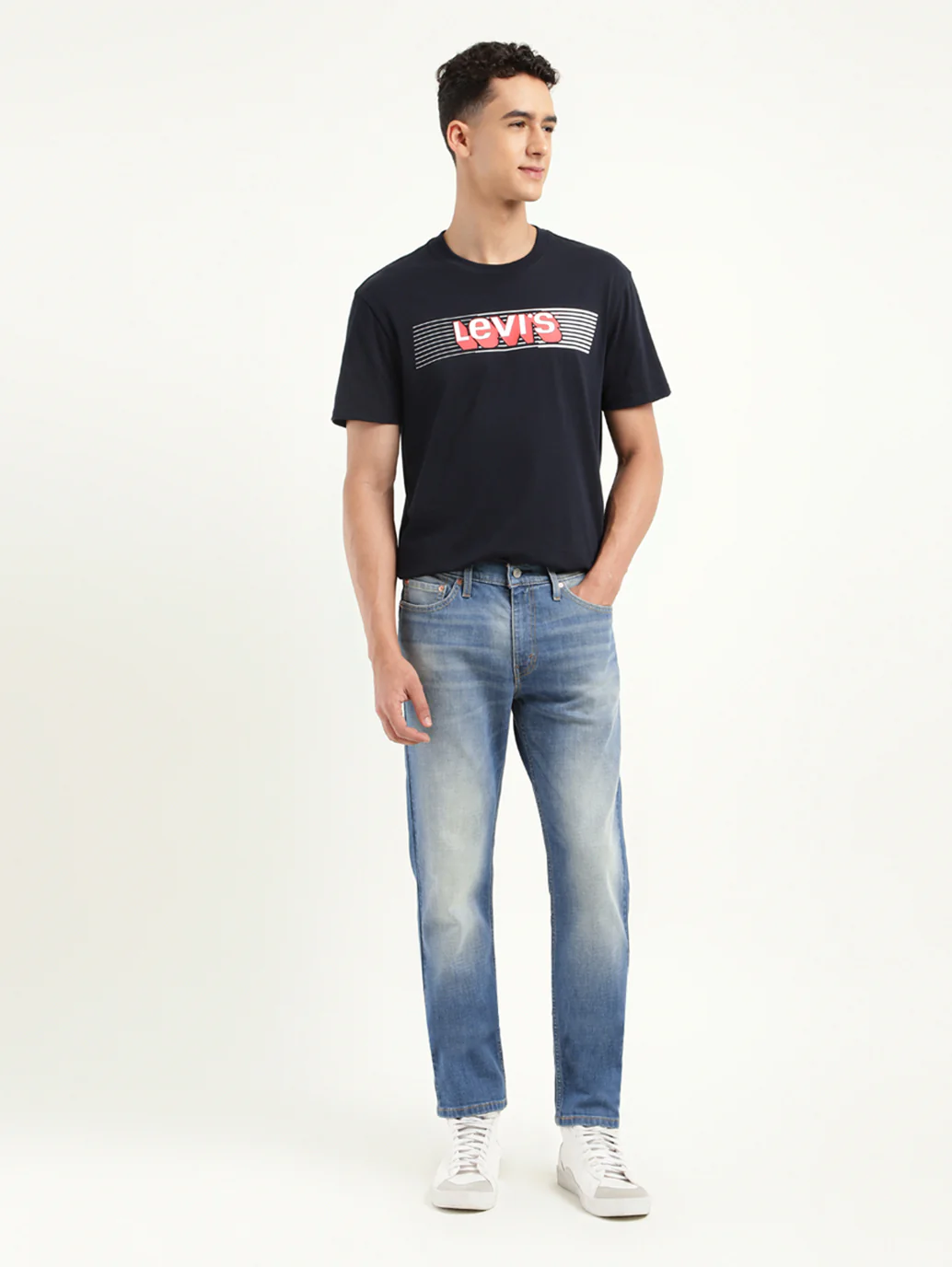 Men's 511 Blue Slim Fit Mid Rise Jeans - Image 5