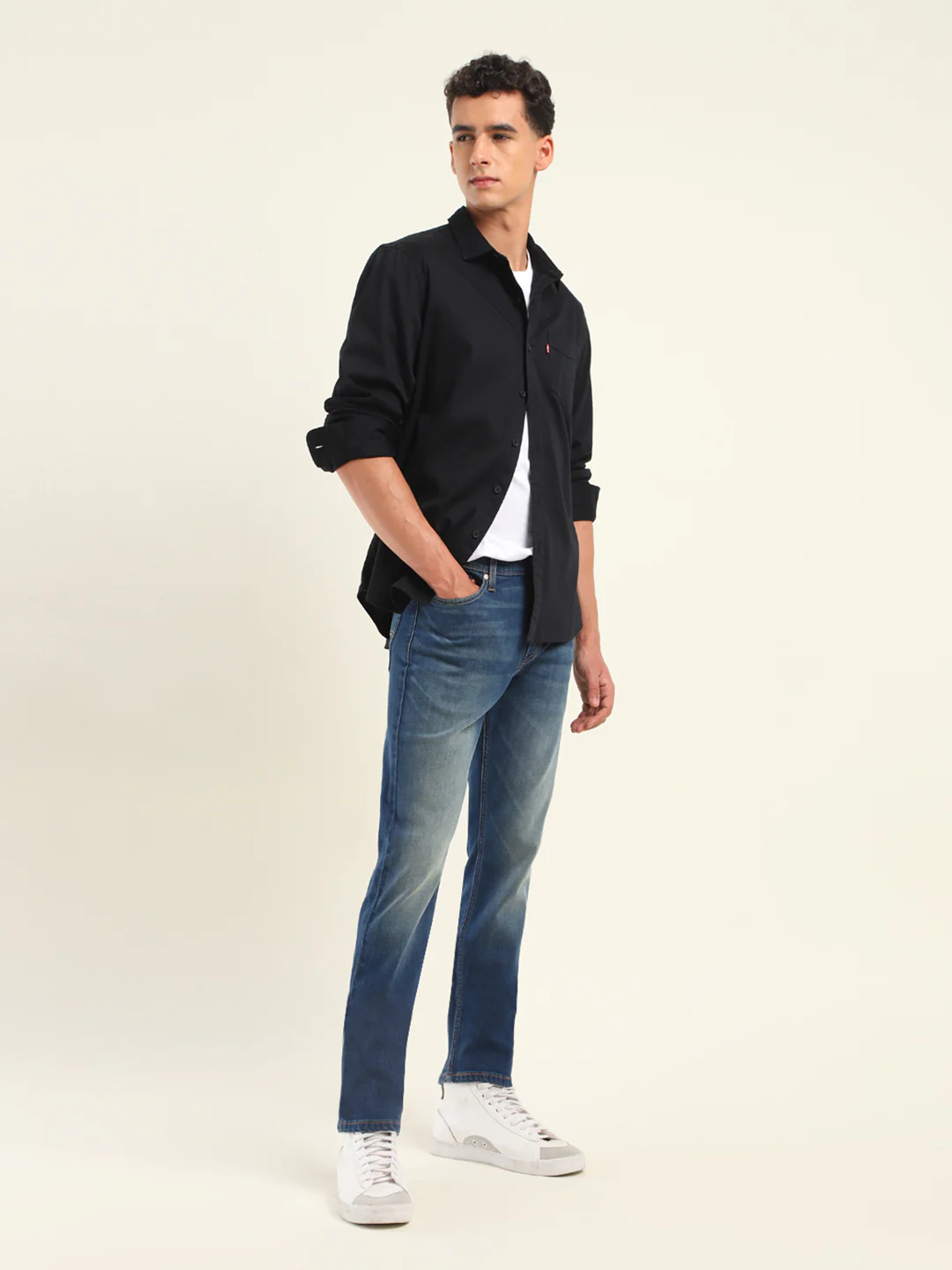 Men's 511 Blue Slim Fit Mid Rise Jeans