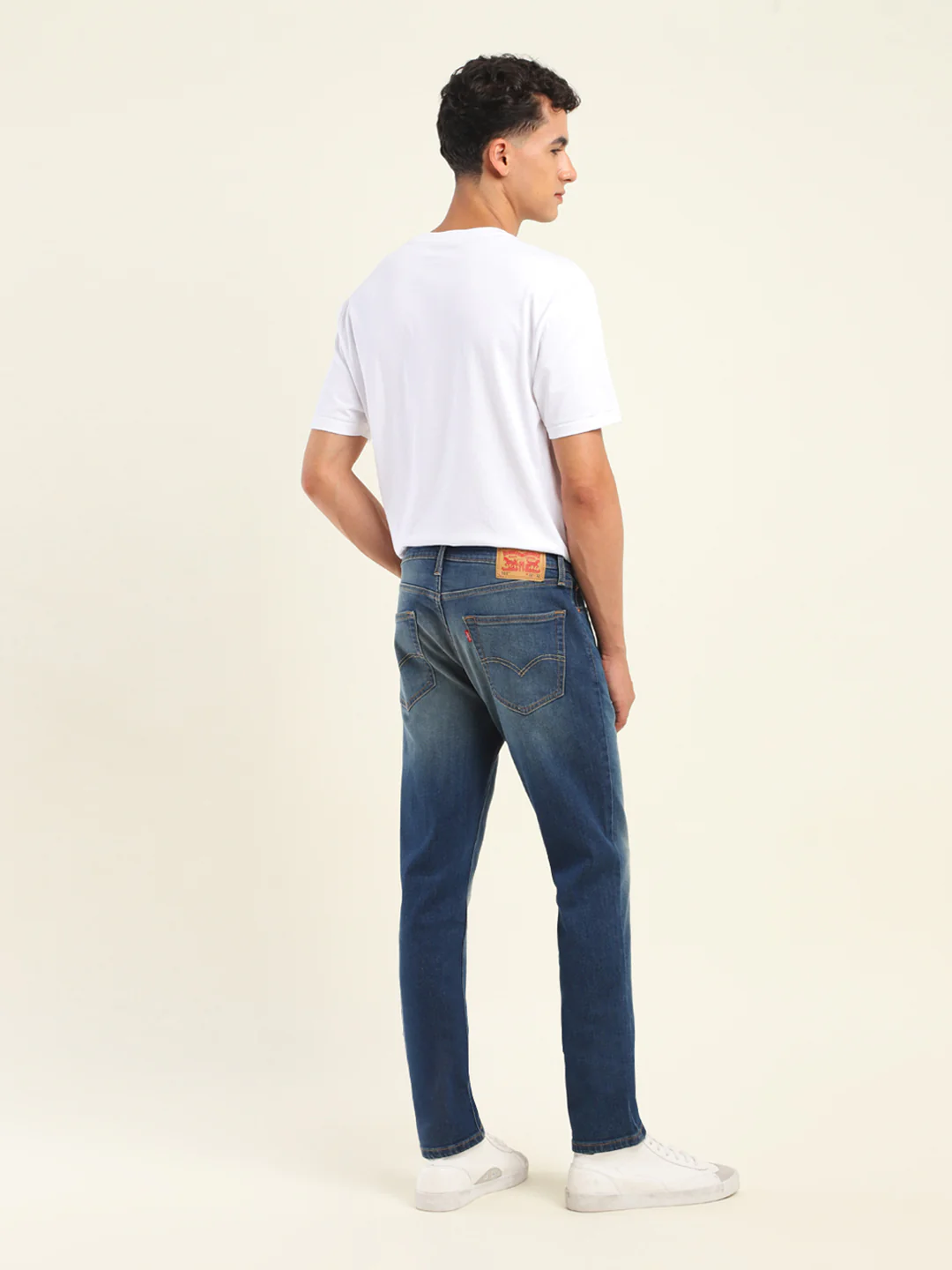 Men's 511 Blue Slim Fit Mid Rise Jeans - Image 3