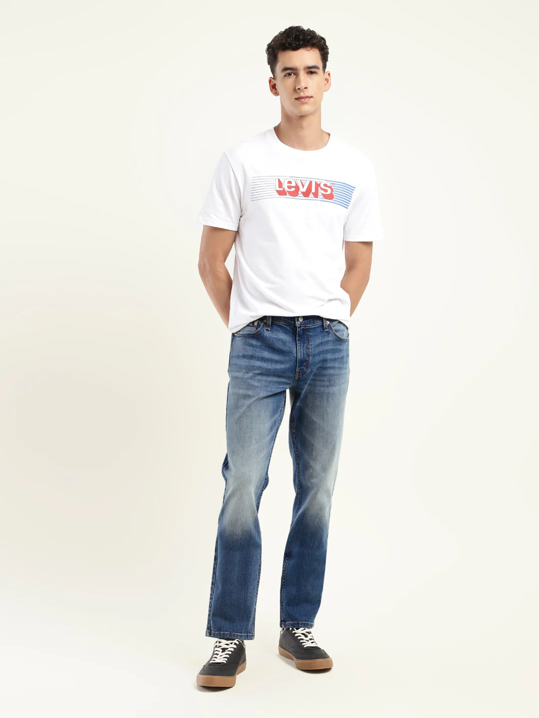 Men's 511 Blue Slim Fit Mid Rise Jeans - Image 2