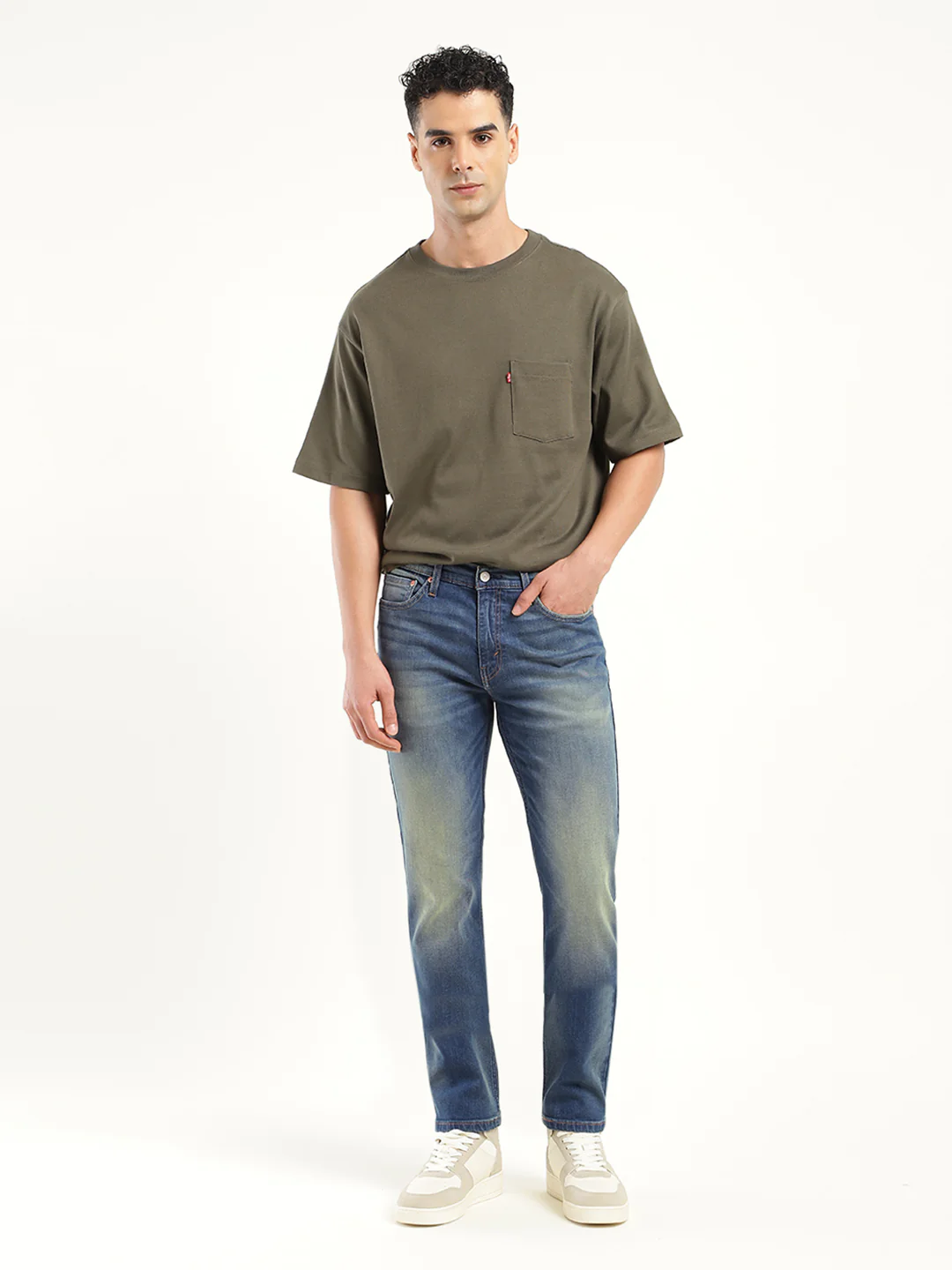 Men's 511 Blue Slim Fit Mid Rise Jeans