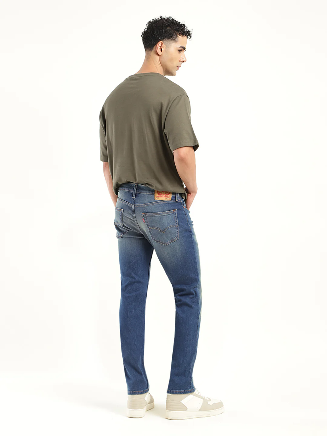 Men's 511 Blue Slim Fit Mid Rise Jeans - Image 2